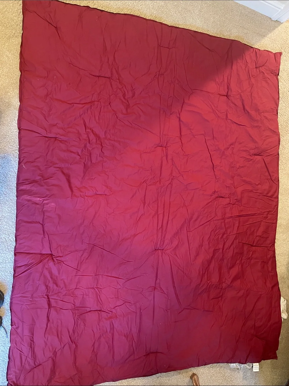 Striped Navy Quilt Comforter with Red and White Accents